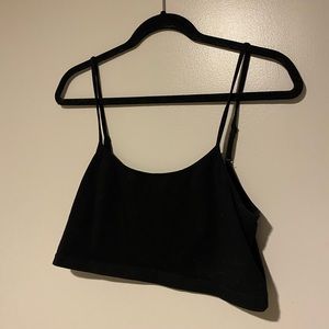 Shein Black Cropped Tank Top